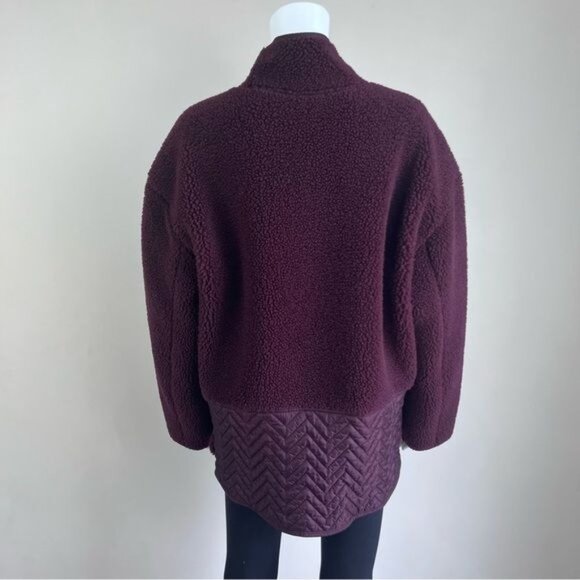 ATHLETA Cozy Sherpa Snap Sweatshirt - L - Picture 6 of 10